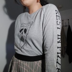 MOVING SALE Rest in Pizza pullover sweater